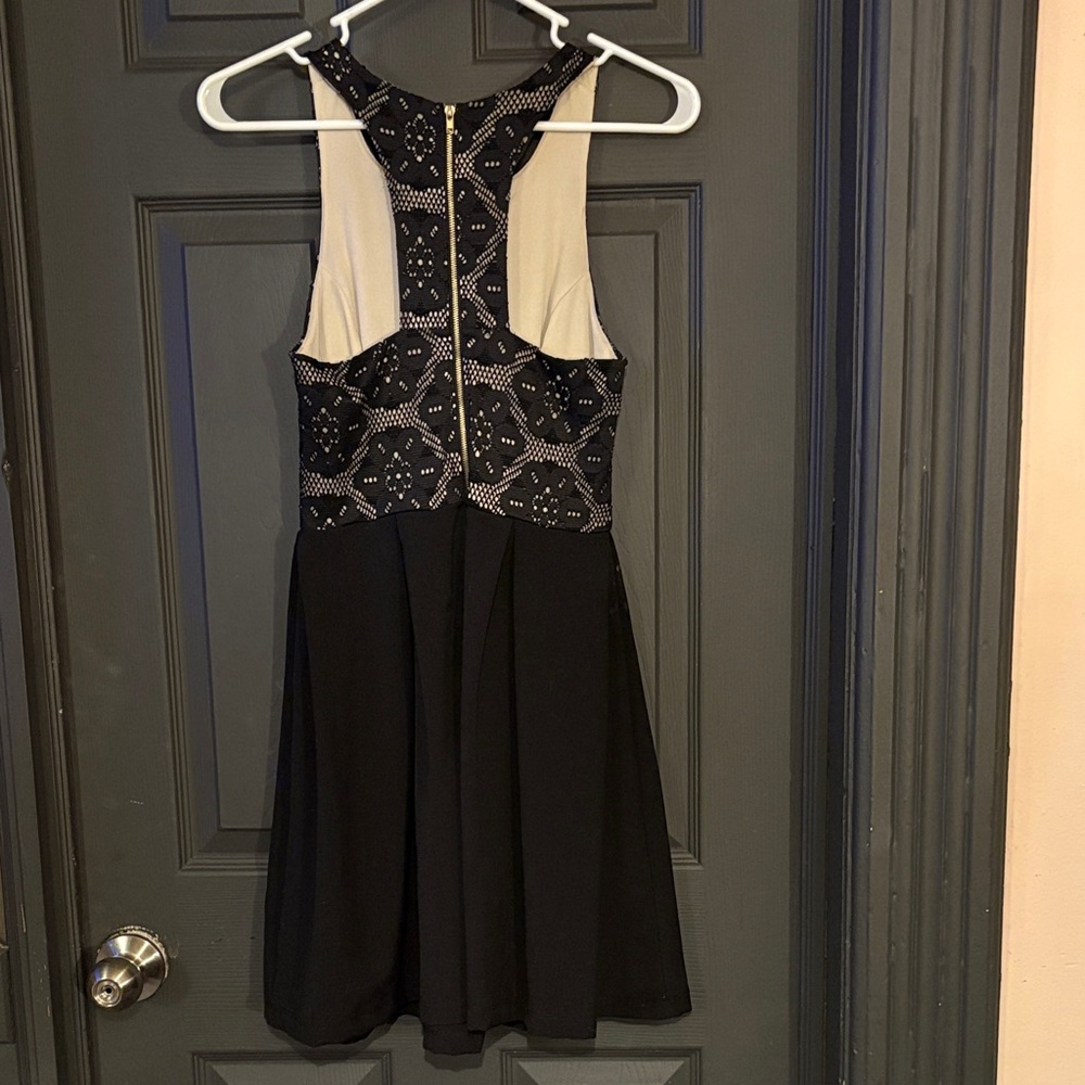 Altar'd State Black and White Patterned Mini Dress - Picture 3 of 3
